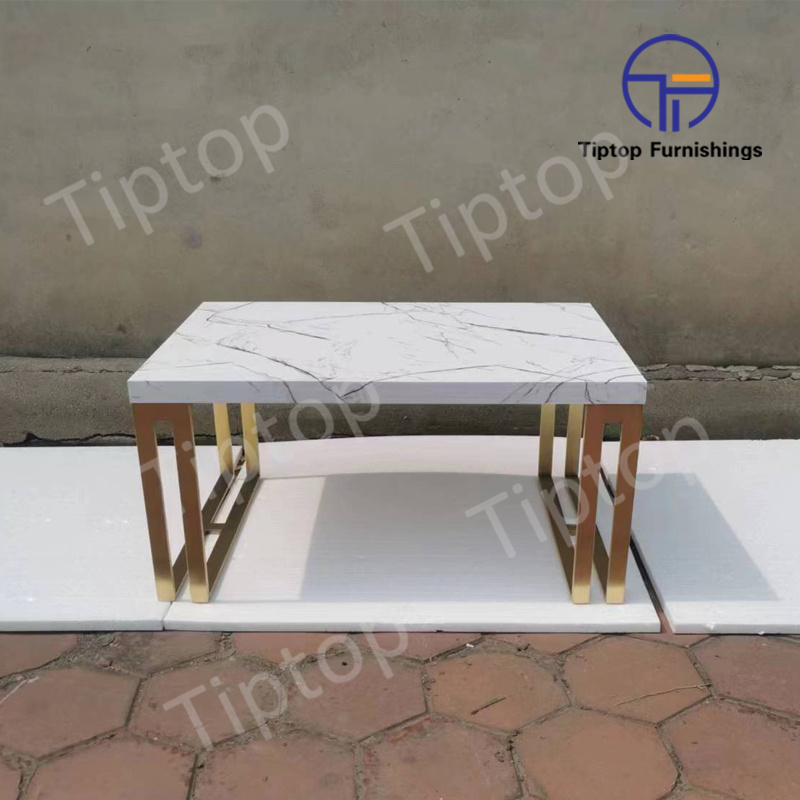 stainless steel coffee table
