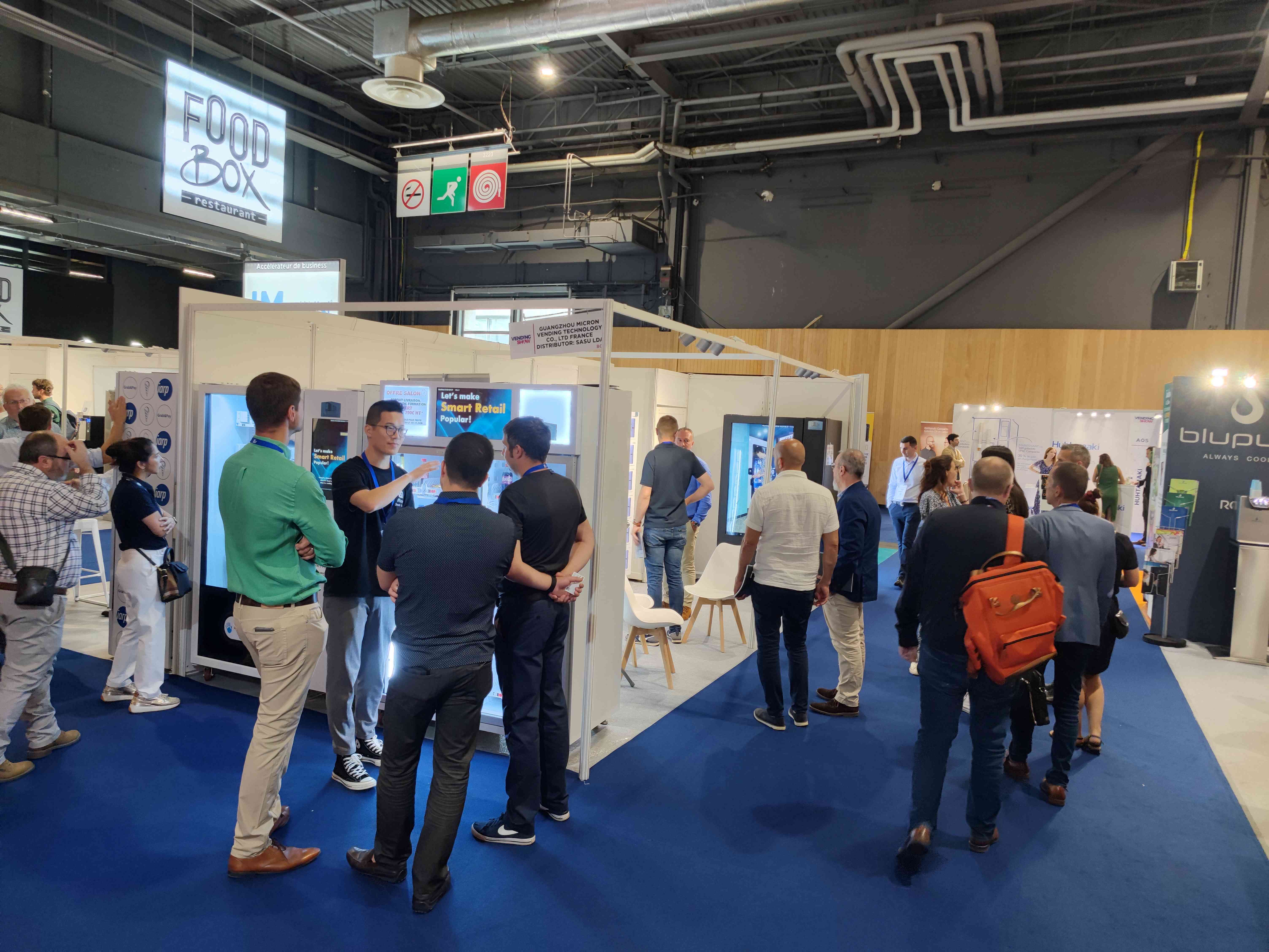 Micron vending at vending show 2023 Paris