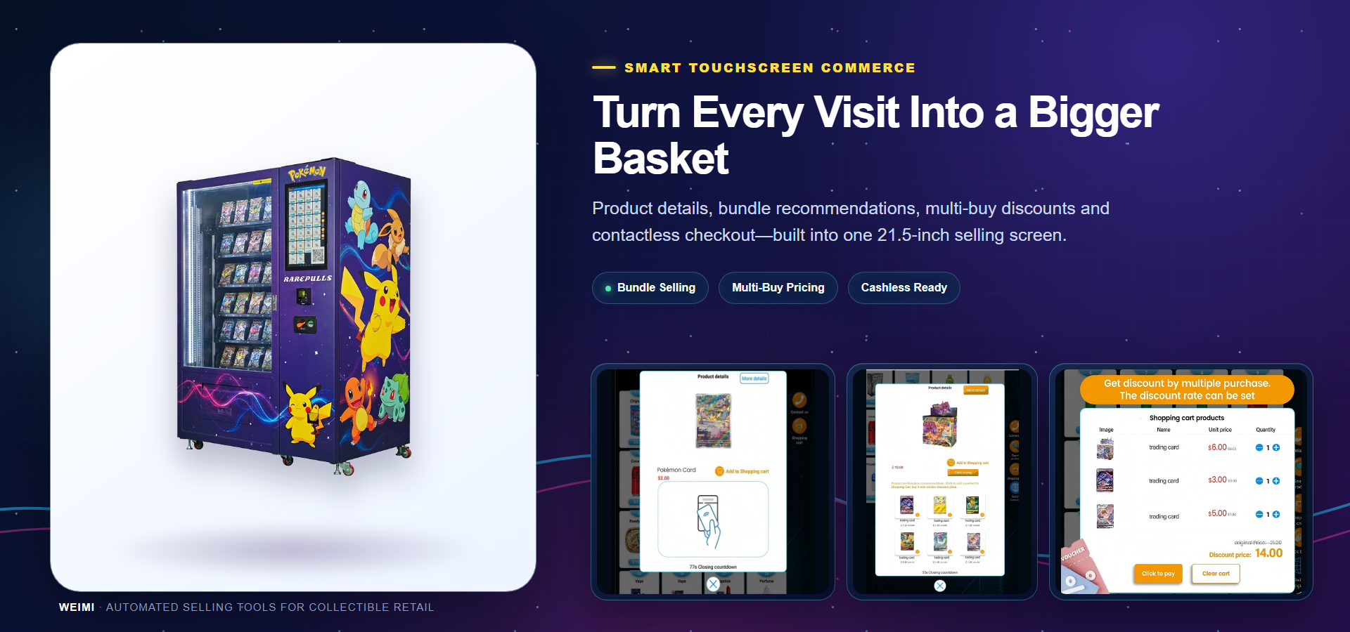 Cloud inventory management dashboard for trading card vending machines