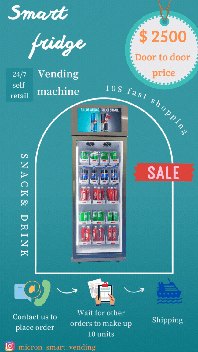 group purchase vending machine smart fridge