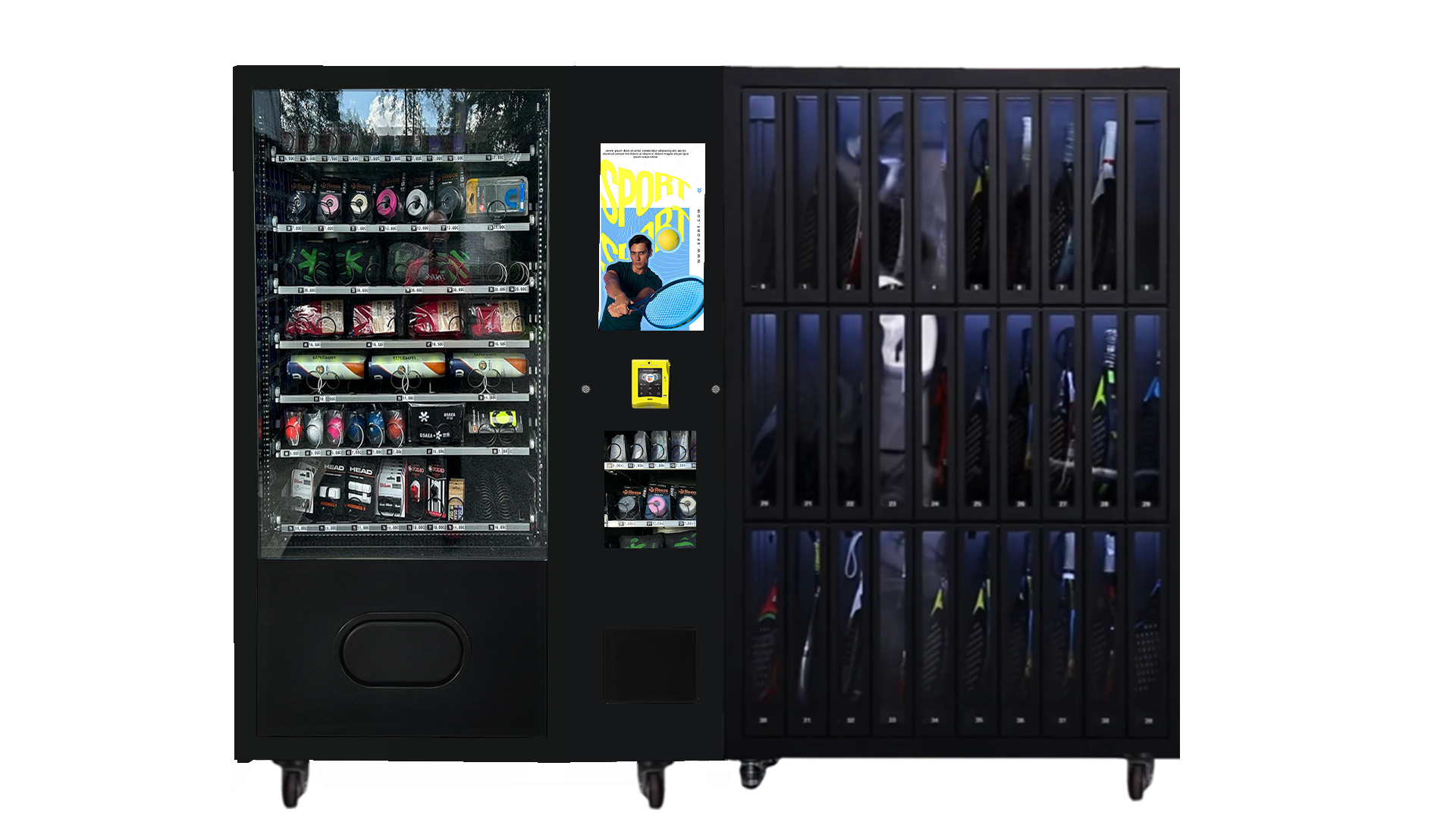 Free Match Locker Vending Machine at French Vending Expo