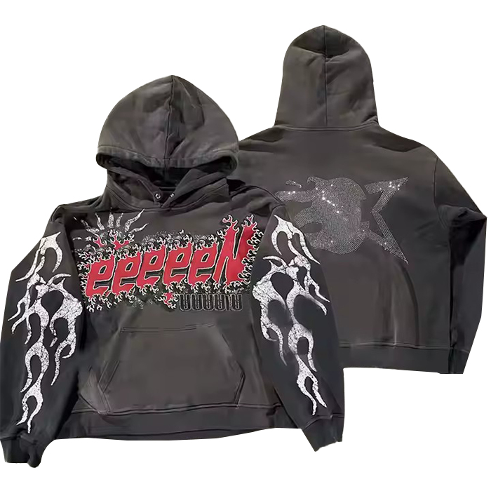 zipper up men hoodie