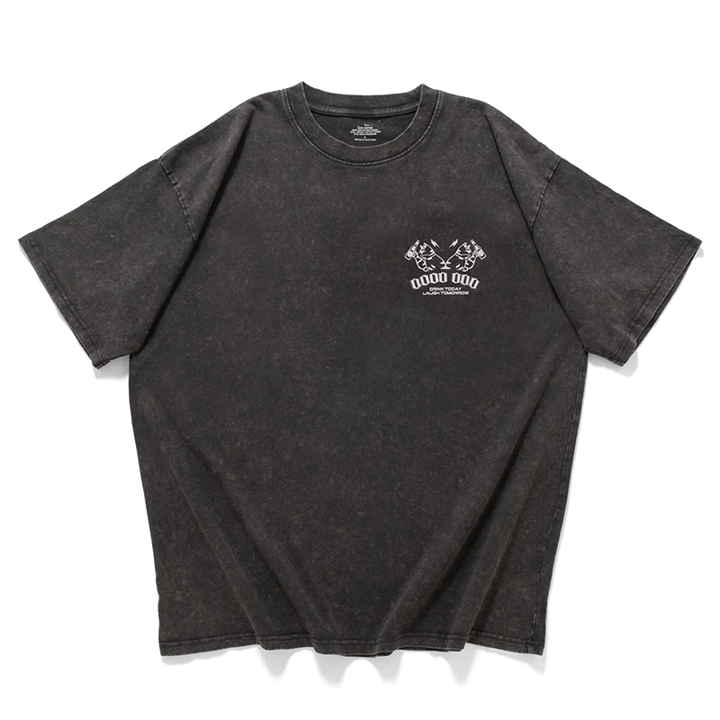 Acid wash t shirt men