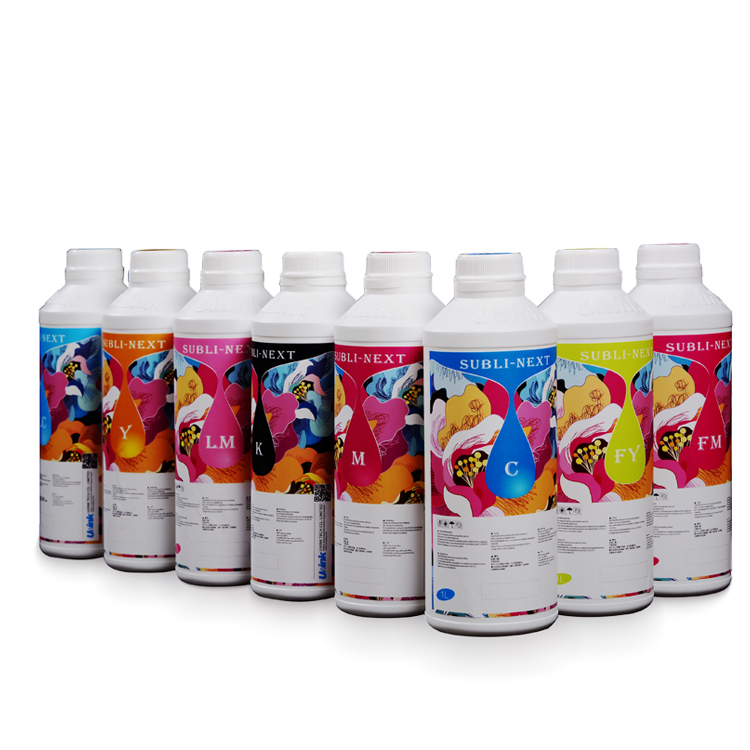 Tinta de sublimación UVINK CMYK para impresoras de gran formato