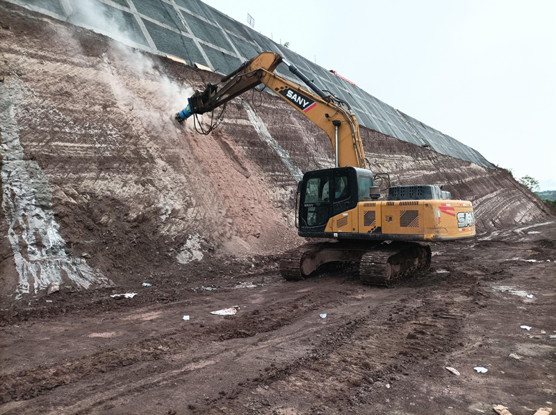 The Drum Cutter Shows its Prowess Again, Helping High-speed Slope Grooving