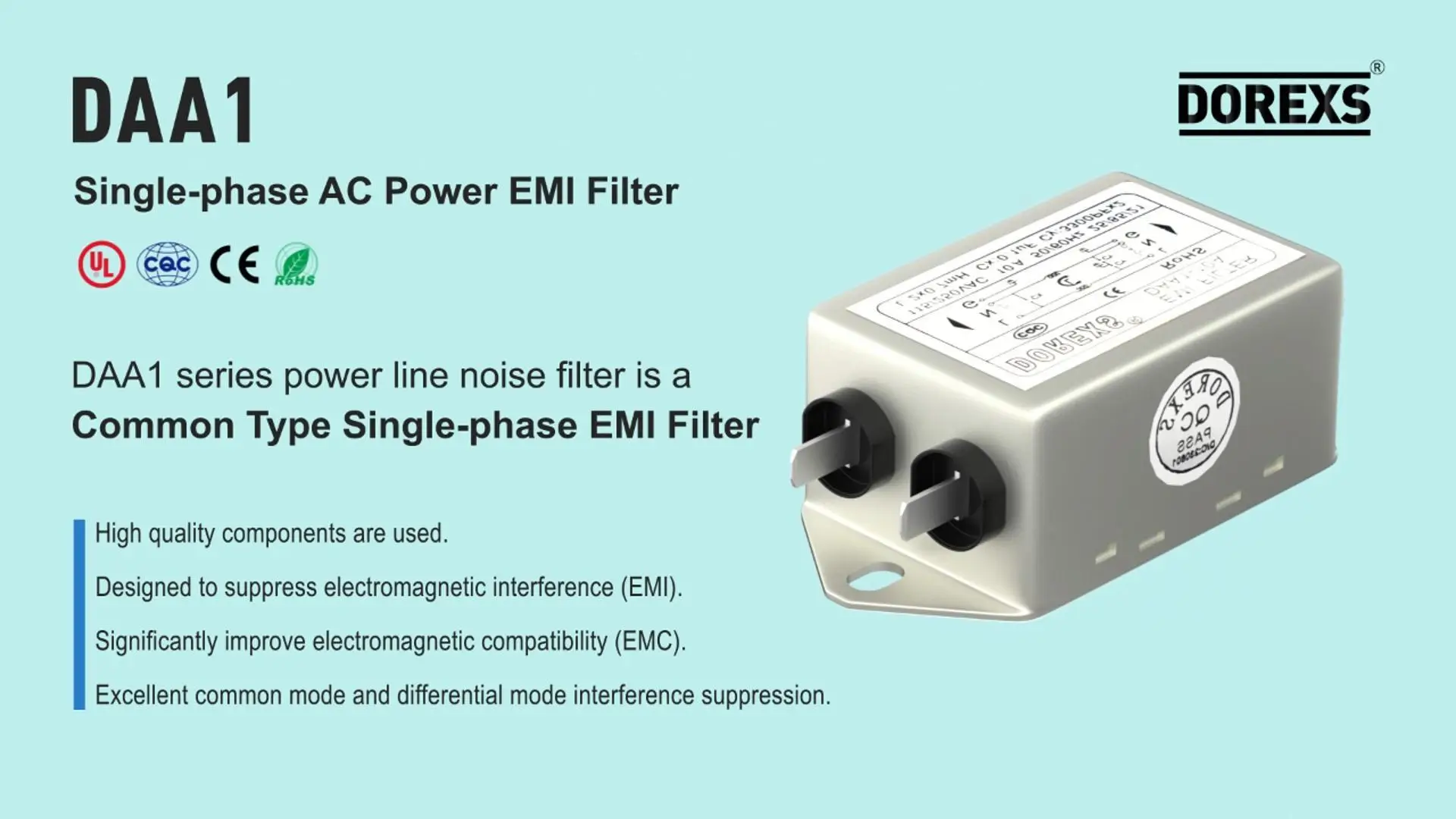 DAA1 emi power filter