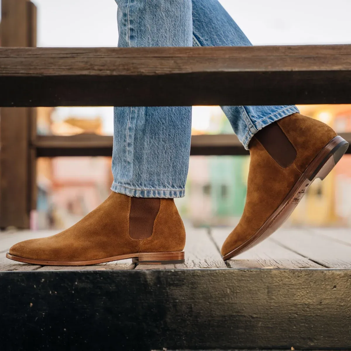 brown chelsea boot
