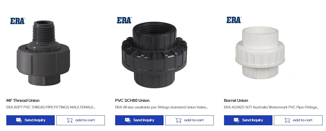 ERA Group union tube fittings