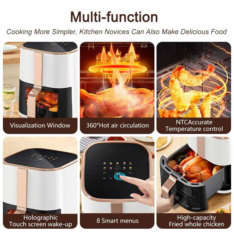 The 4L white air fryer best sell with non-stick pot easy to clean