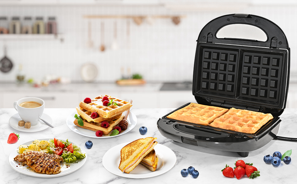 3 In 1 Non Stick Detachable Breakfast Sandwich Maker