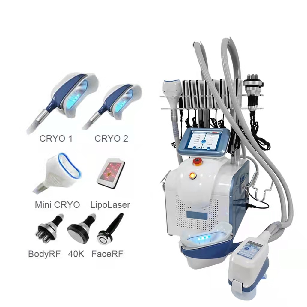 cryo+lipolaser+bodyRF+40K+FaceRF body slimming machine