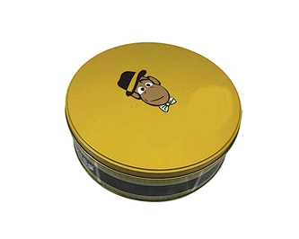 空的圓形餅干罐OEM餅干使用錫罐馬口鐵金屬型罐