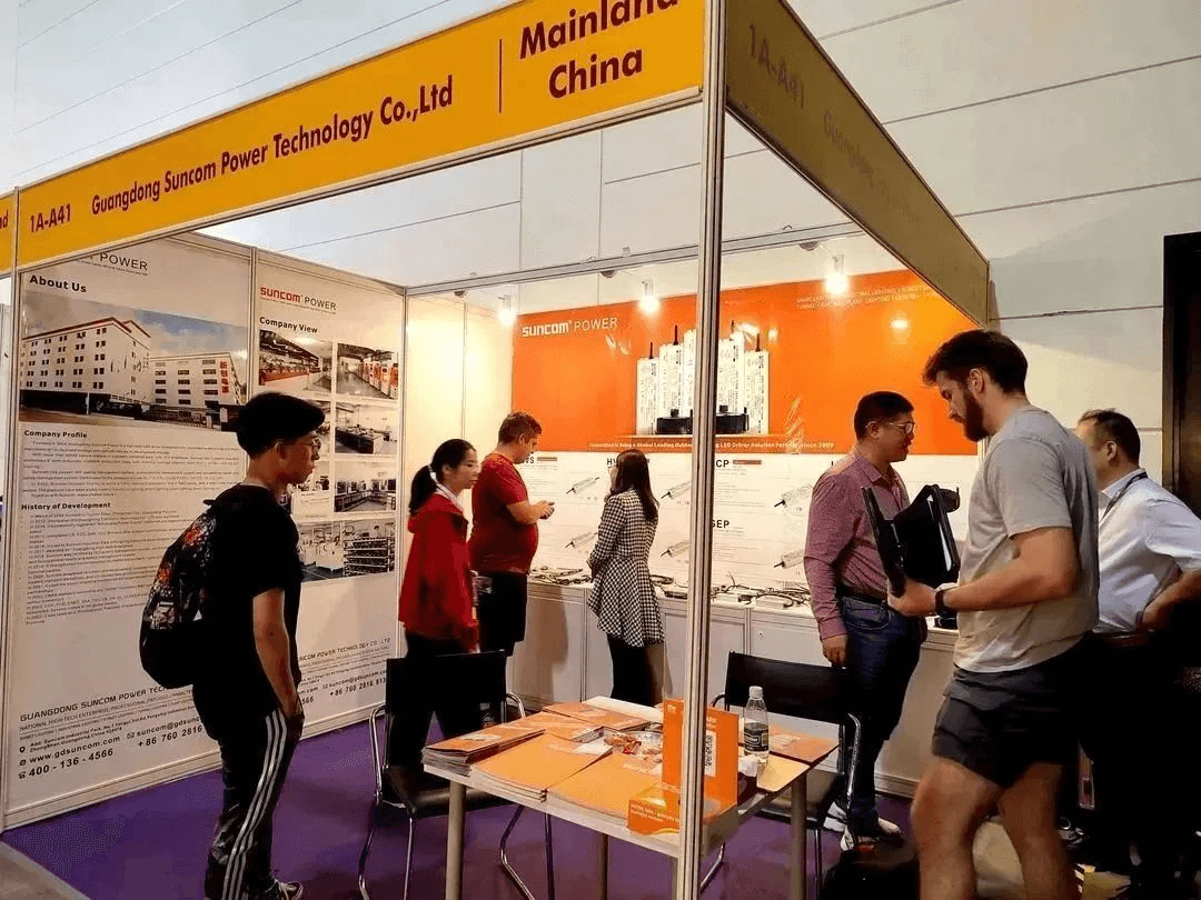 Customers at exhibition