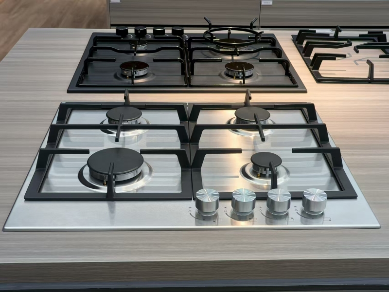 stainless steel panel gas hob 4 burners (same models)