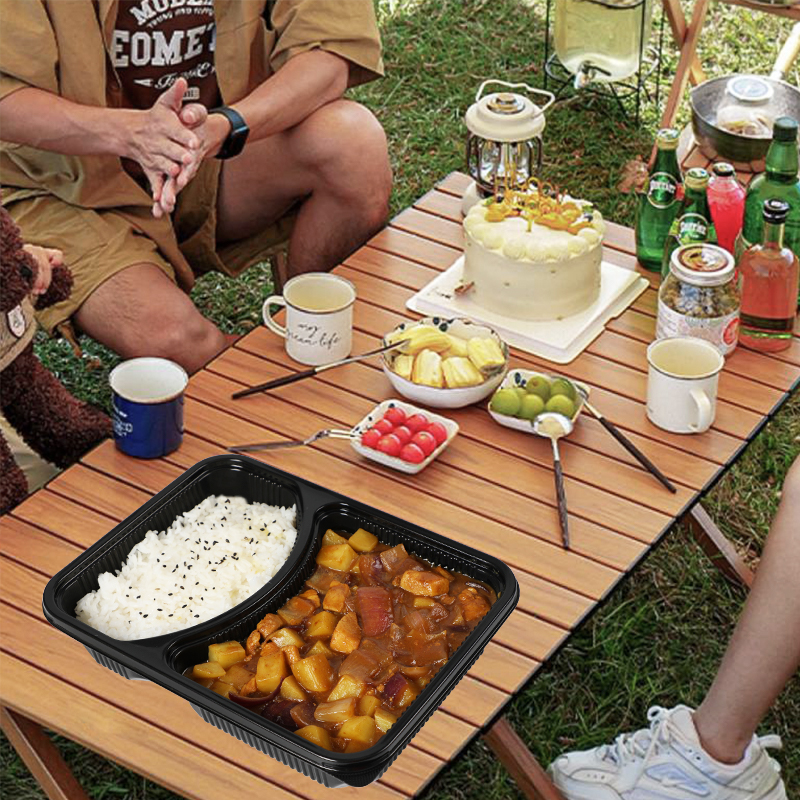 black food storage containers