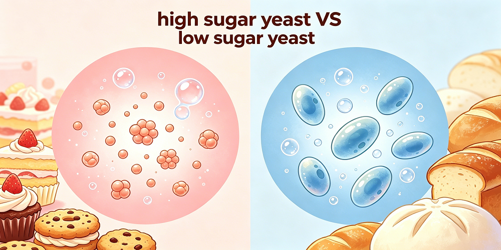 high sugar yeast vs low sugar yeast