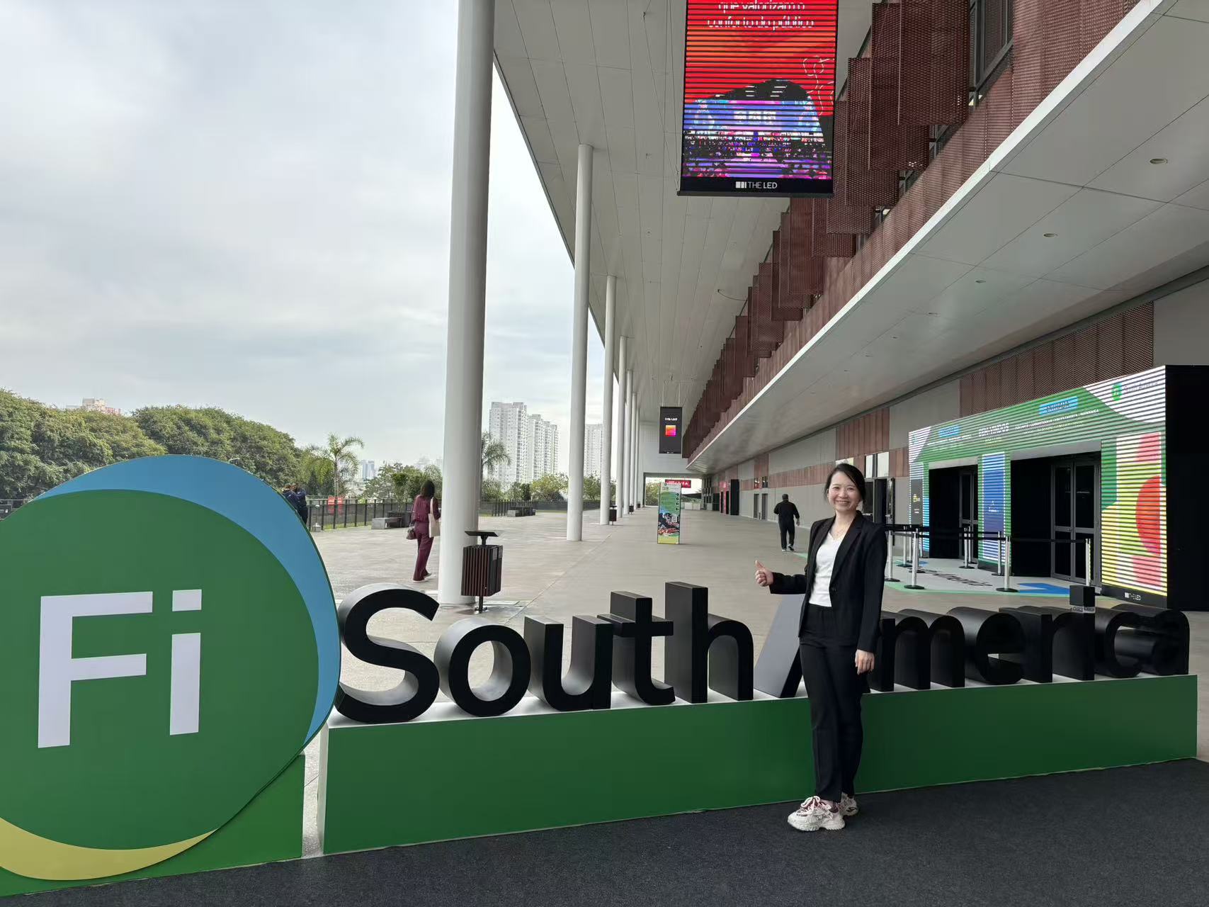 Our sales manager at the Fi South America exhibition