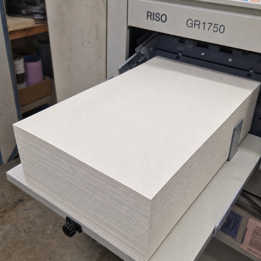Best paper types for Risograph ink absorption