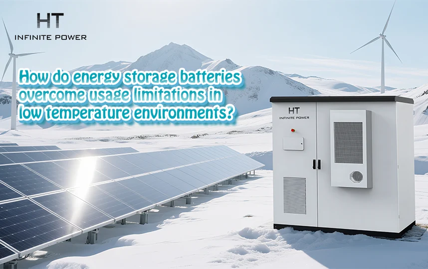 How do energy storage batteries overcome usage limitations in low temperature environments?