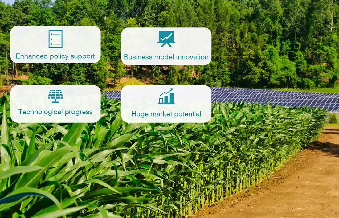 Future prospects for agricultural + photovoltaic systems