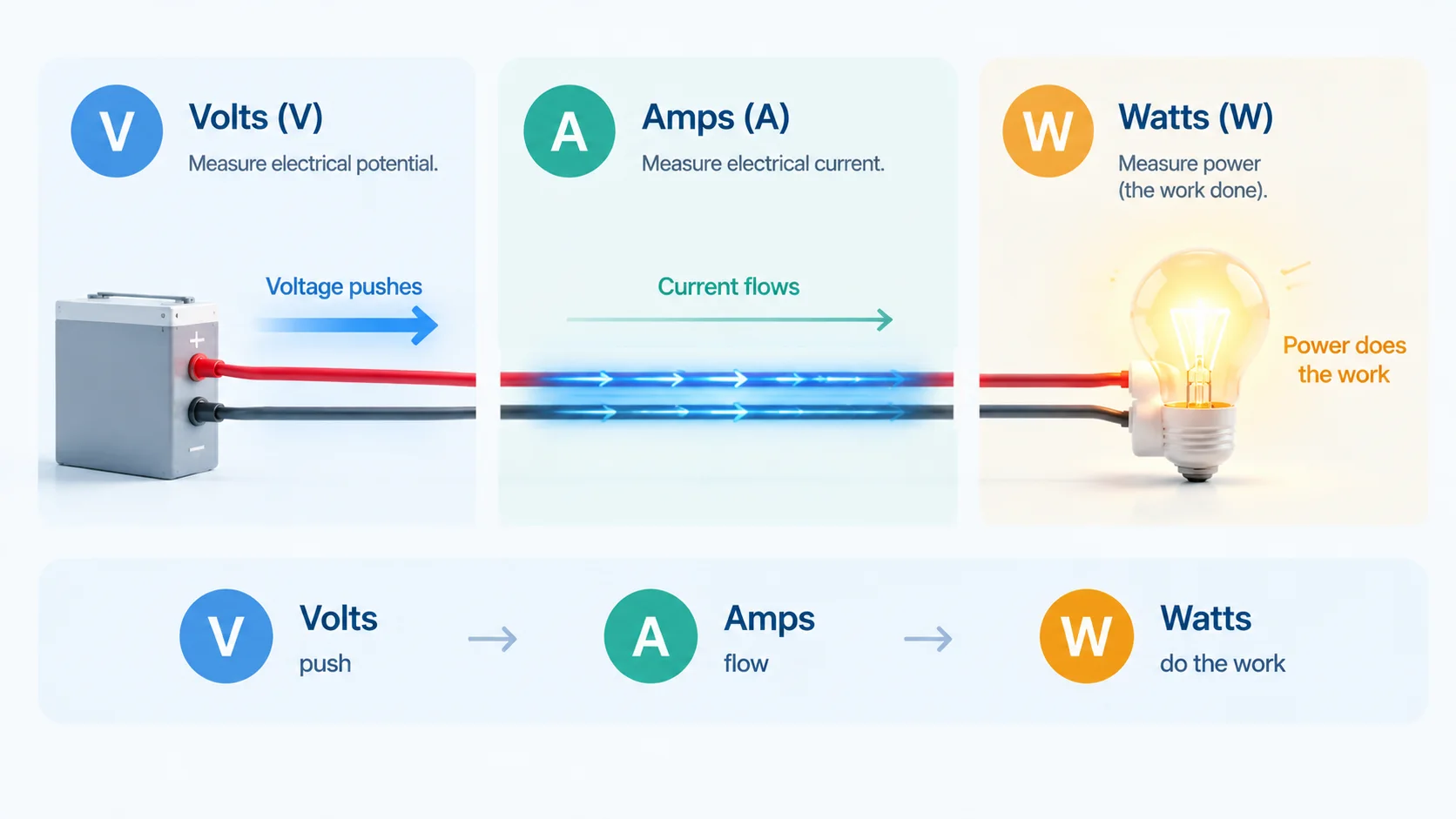 What Are Volts, Amps, and Watts?