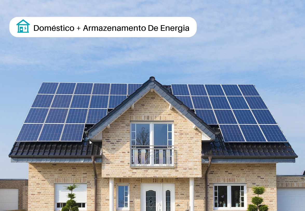 Residencial + armazenamento de energia