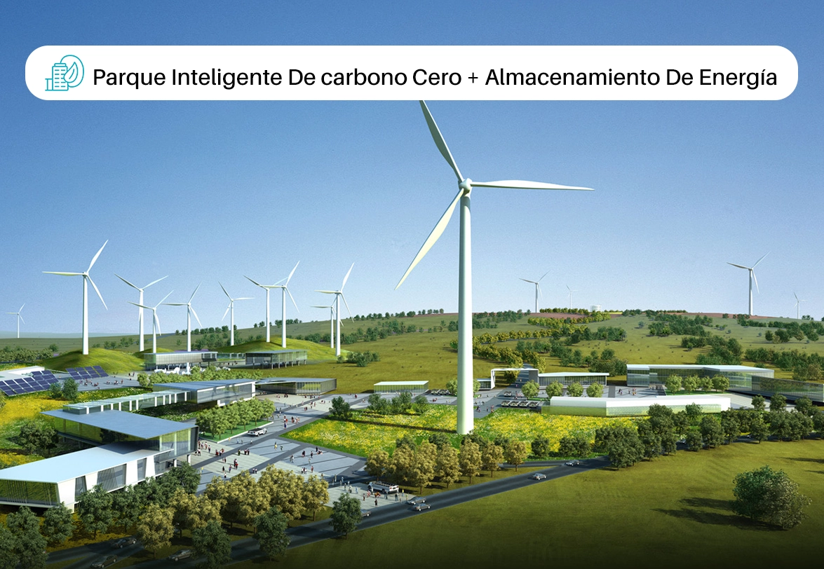 Parque inteligente de cero carbono + almacenamiento de energía