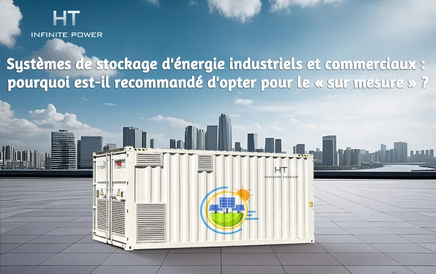 Systèmes de stockage d'énergie industriels et commerciaux personnalisés