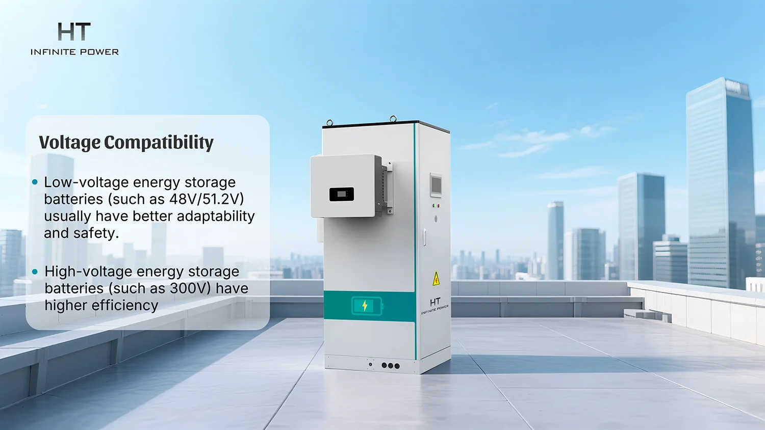 Système de stockage d'énergie industriel et commercial haute tension HT InfinitePower