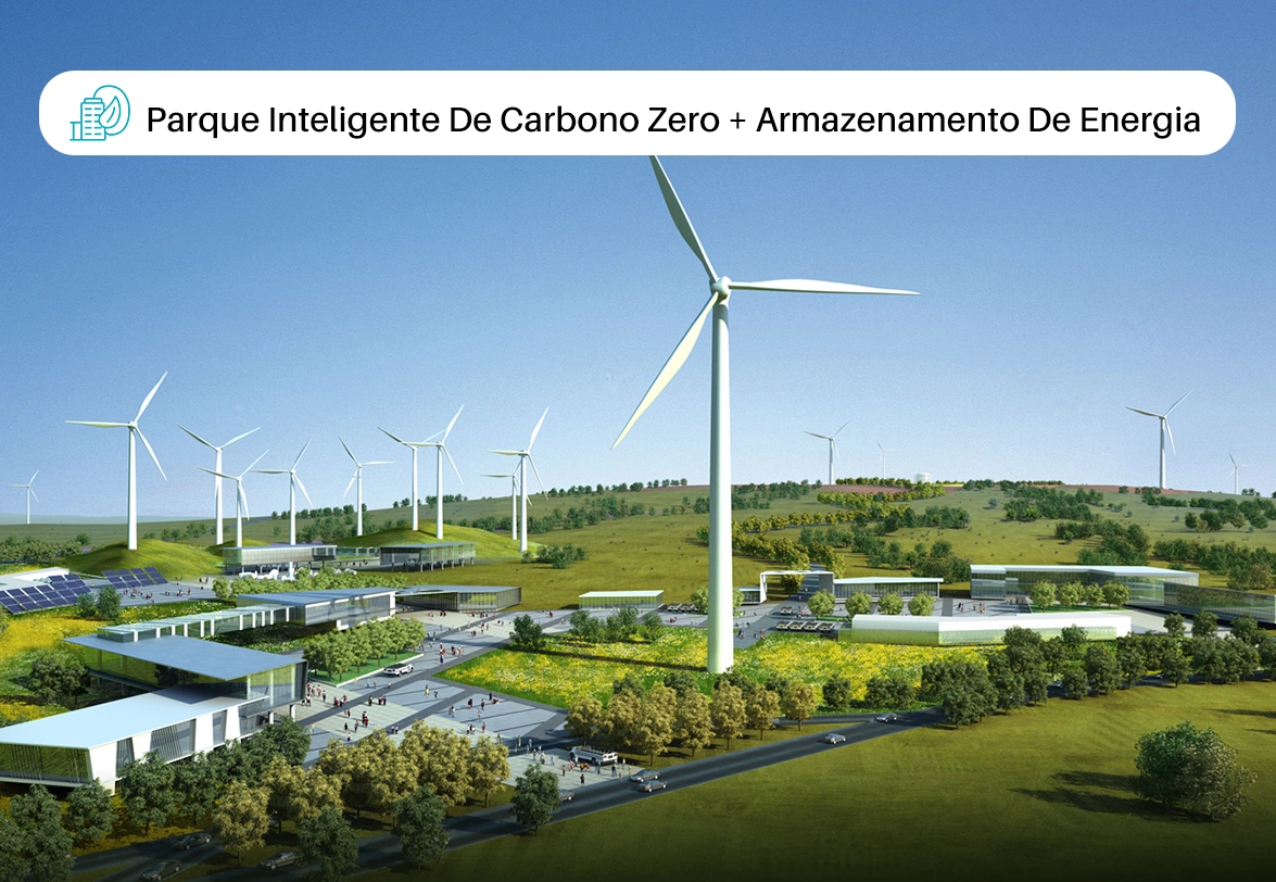 Parque inteligente de carbono zero + armazenamento de energia
