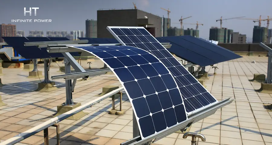 Panel solar flexible