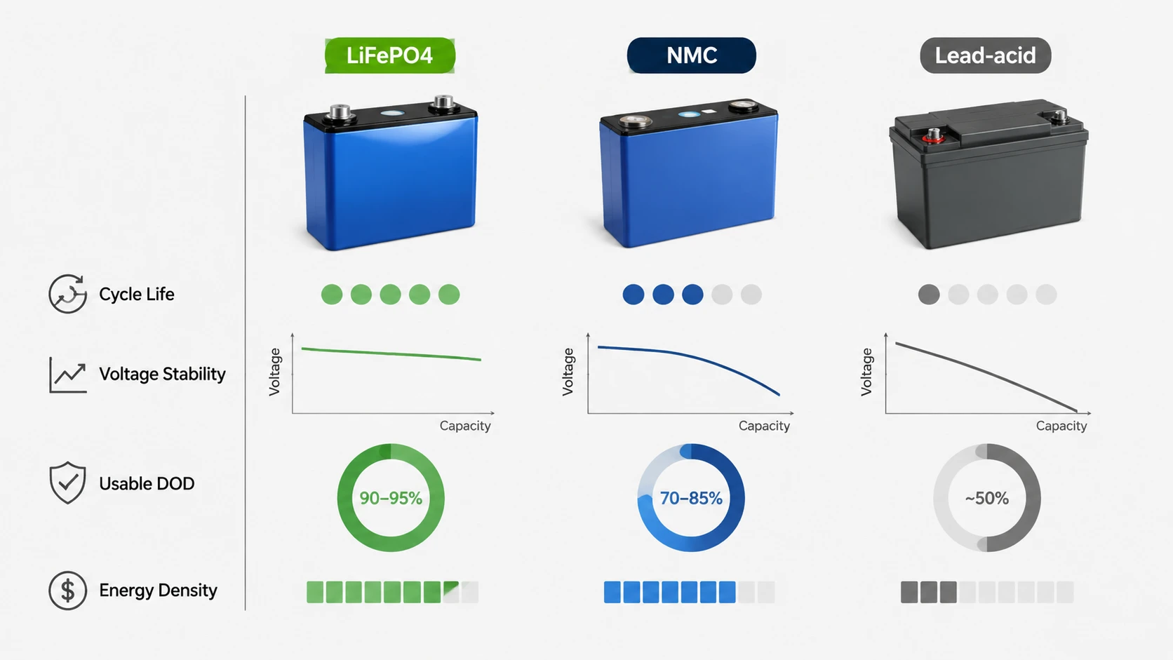 Battery Chemistry and Usable kWh