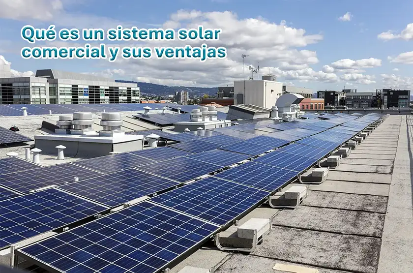 ¿Qué es un sistema de energía solar comercial y sus ventajas?