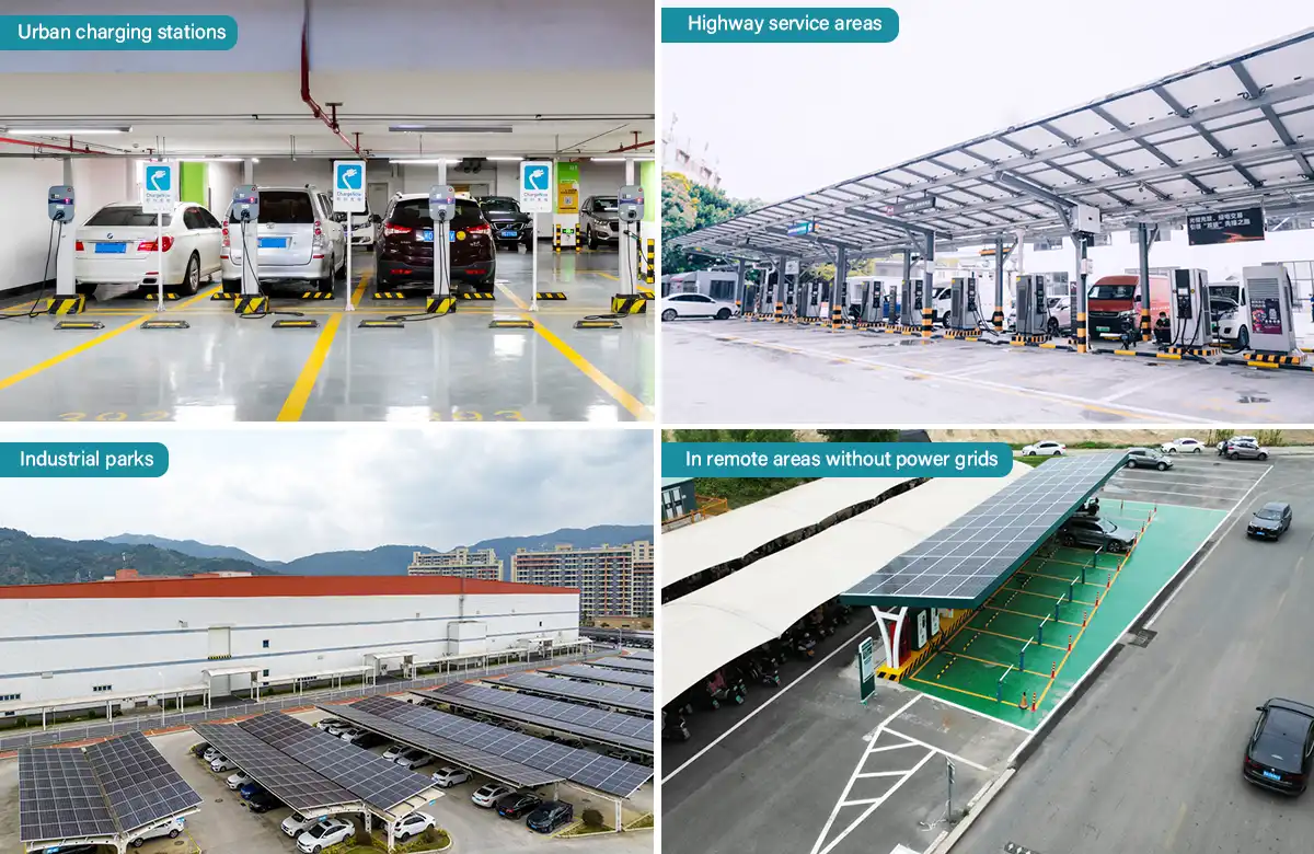 photovoltaic storage and charging application scenarios