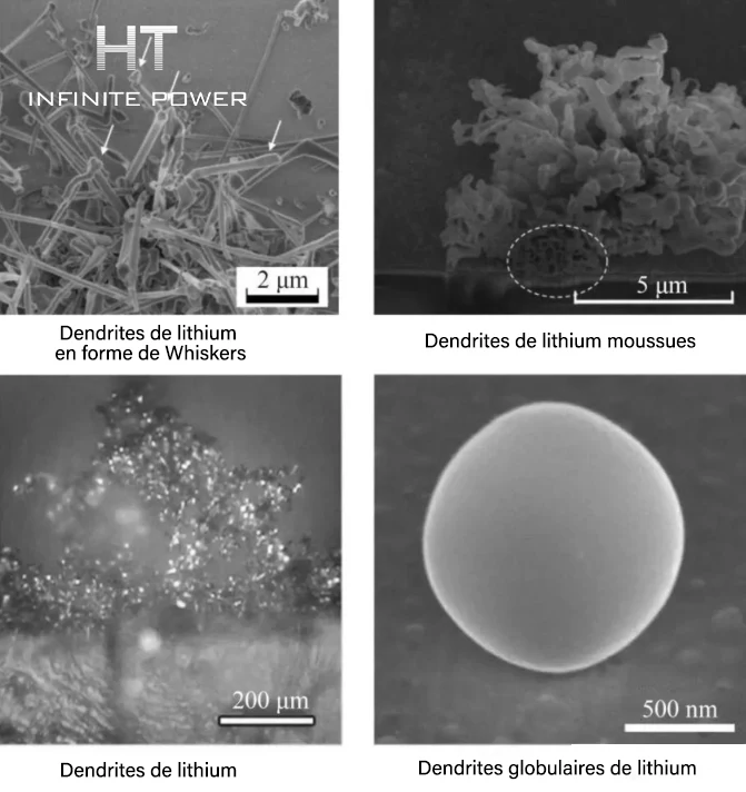 Dendrites de lithium