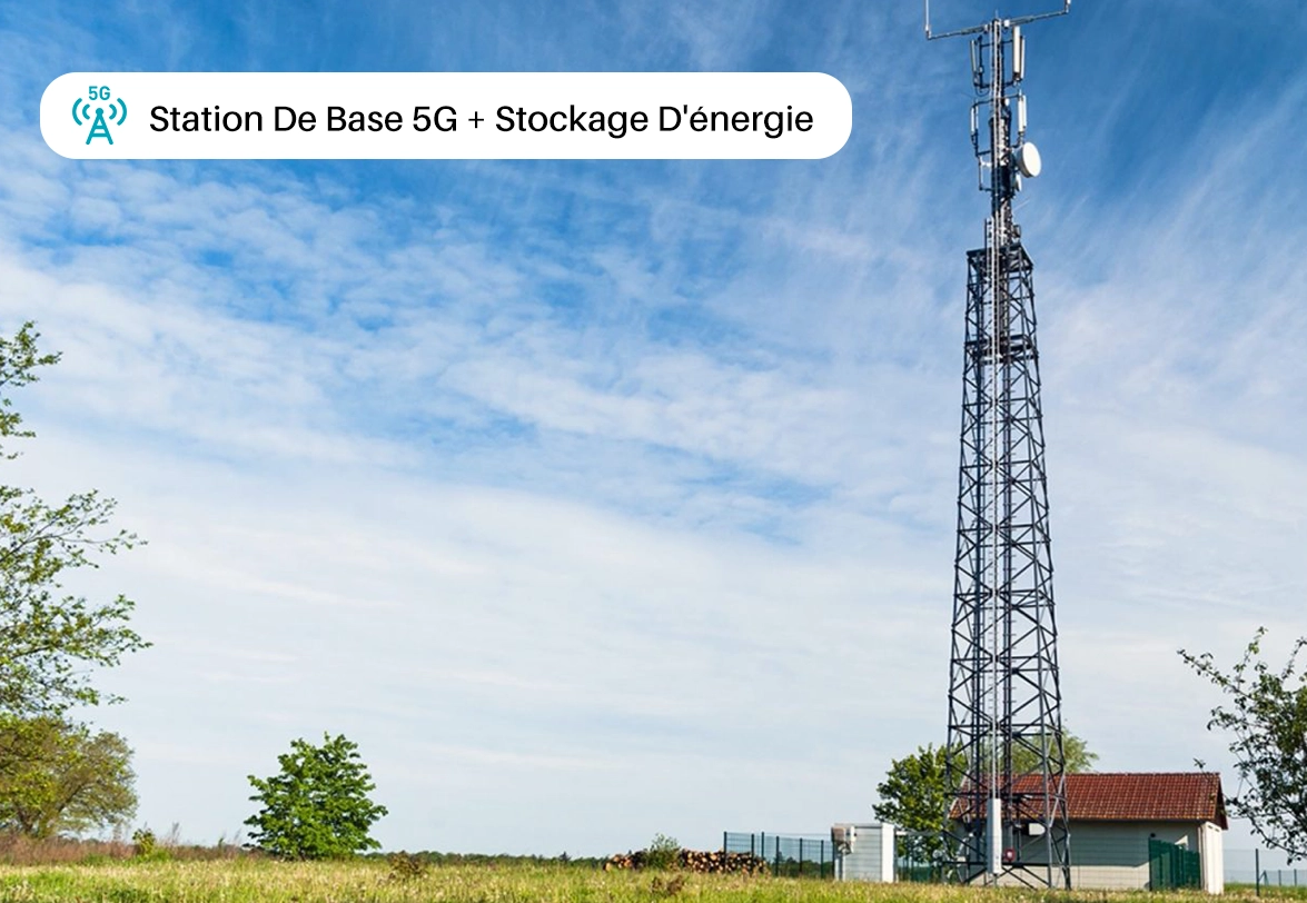 Station de base 5G + bess commerciale