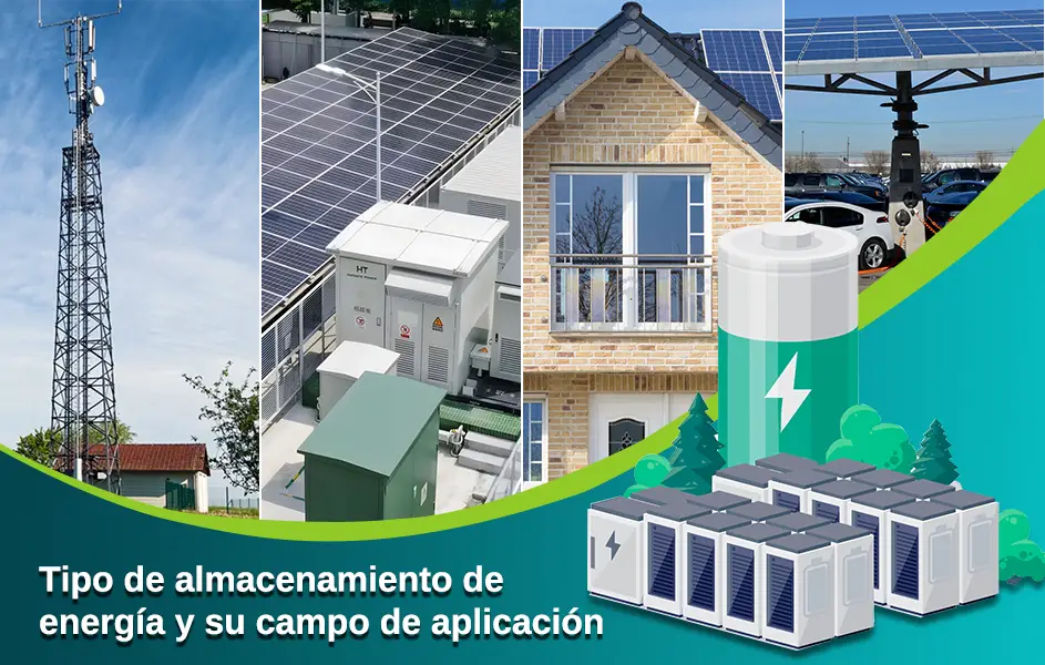 Tipos de almacenamiento de energía y sus áreas de aplicación