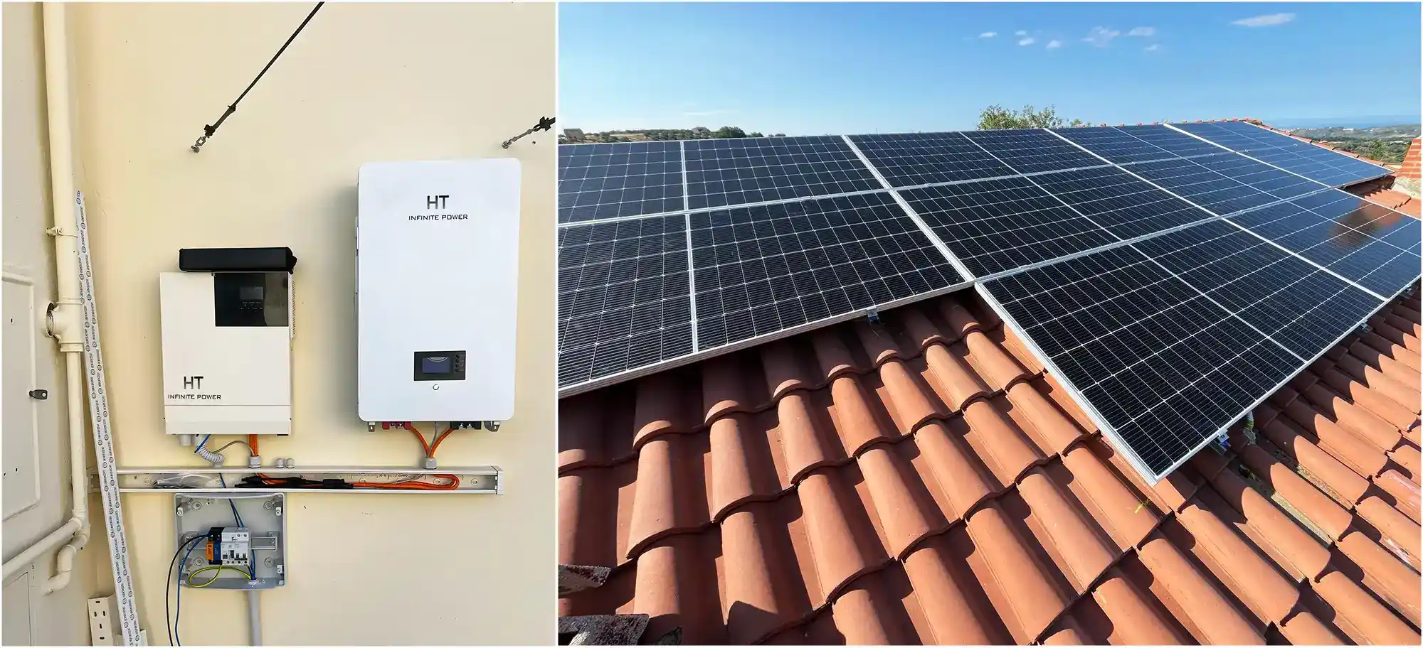 ht infinitepower's dak gemonteerde fotovoltaïsche paneel energieopslagsysteem projectpresentatie