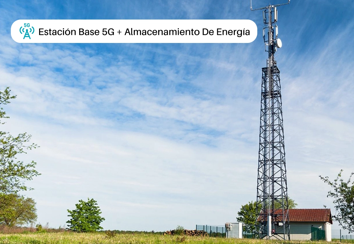 Estación base 5G + BESS comercial