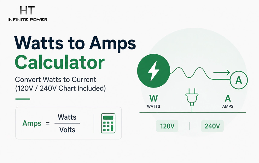 Watts to Amps: Simple AC/DC Conversion Formulas & Examples