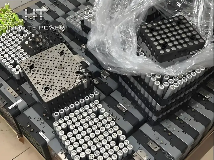 old lithium batteries Disassembly and testing