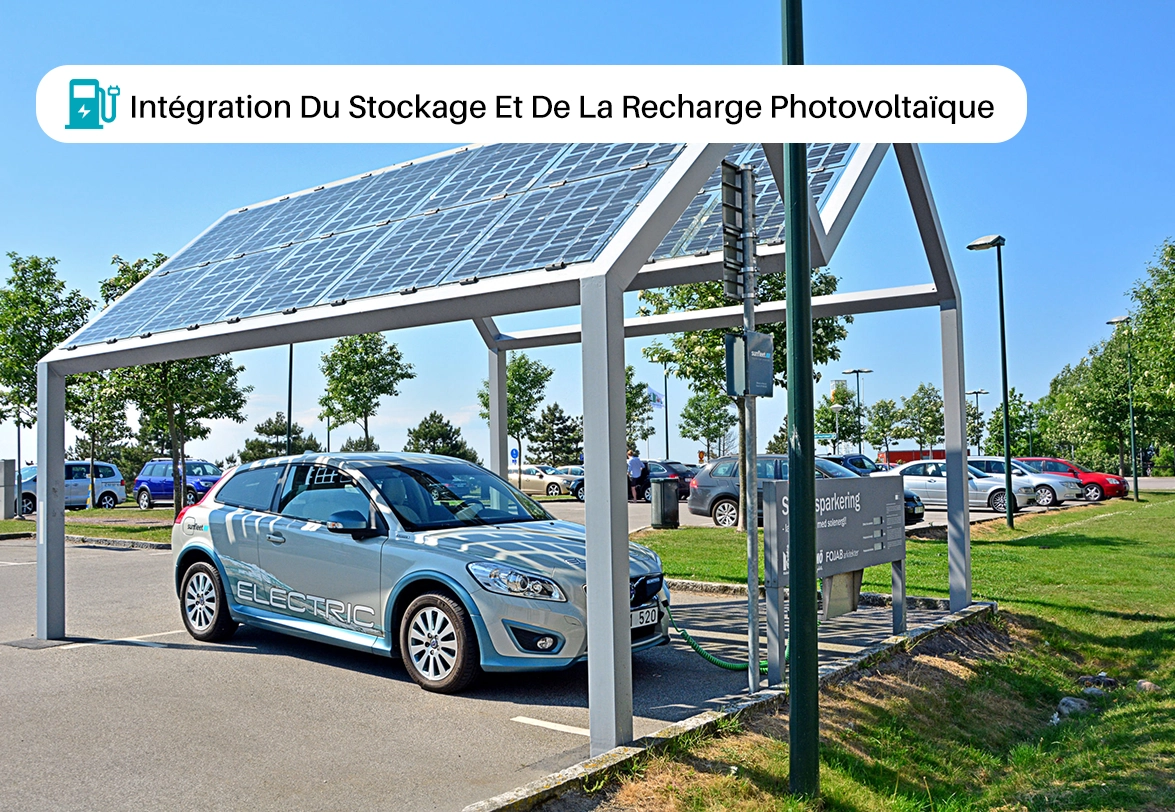 Stockage photovoltaïque et intégration de la recharge