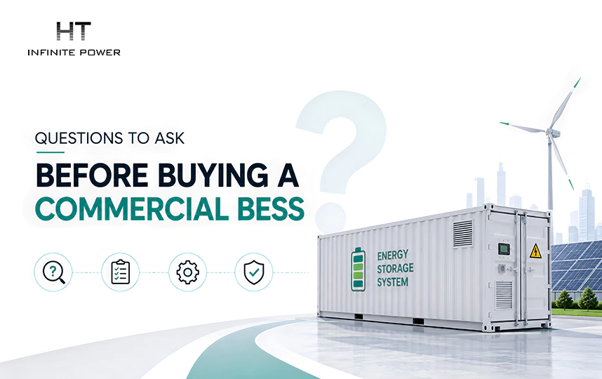 12 questions à poser avant d’acheter un système commercial de stockage d’énergie par batterie