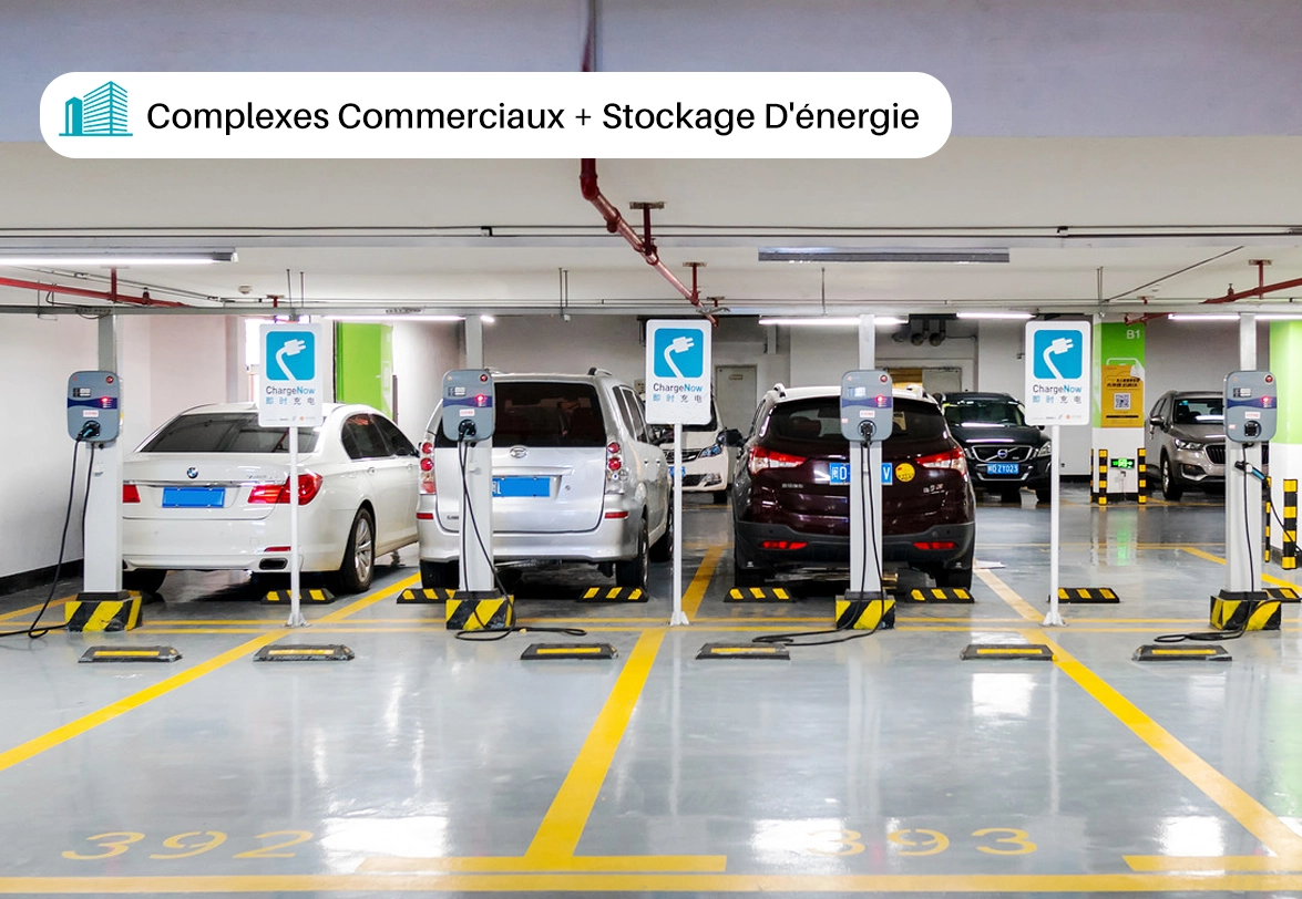 Complexe commercial + stockage d'énergie