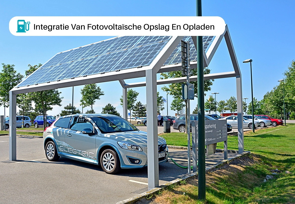 Integratie van fotovoltaïsche opslag en opladen