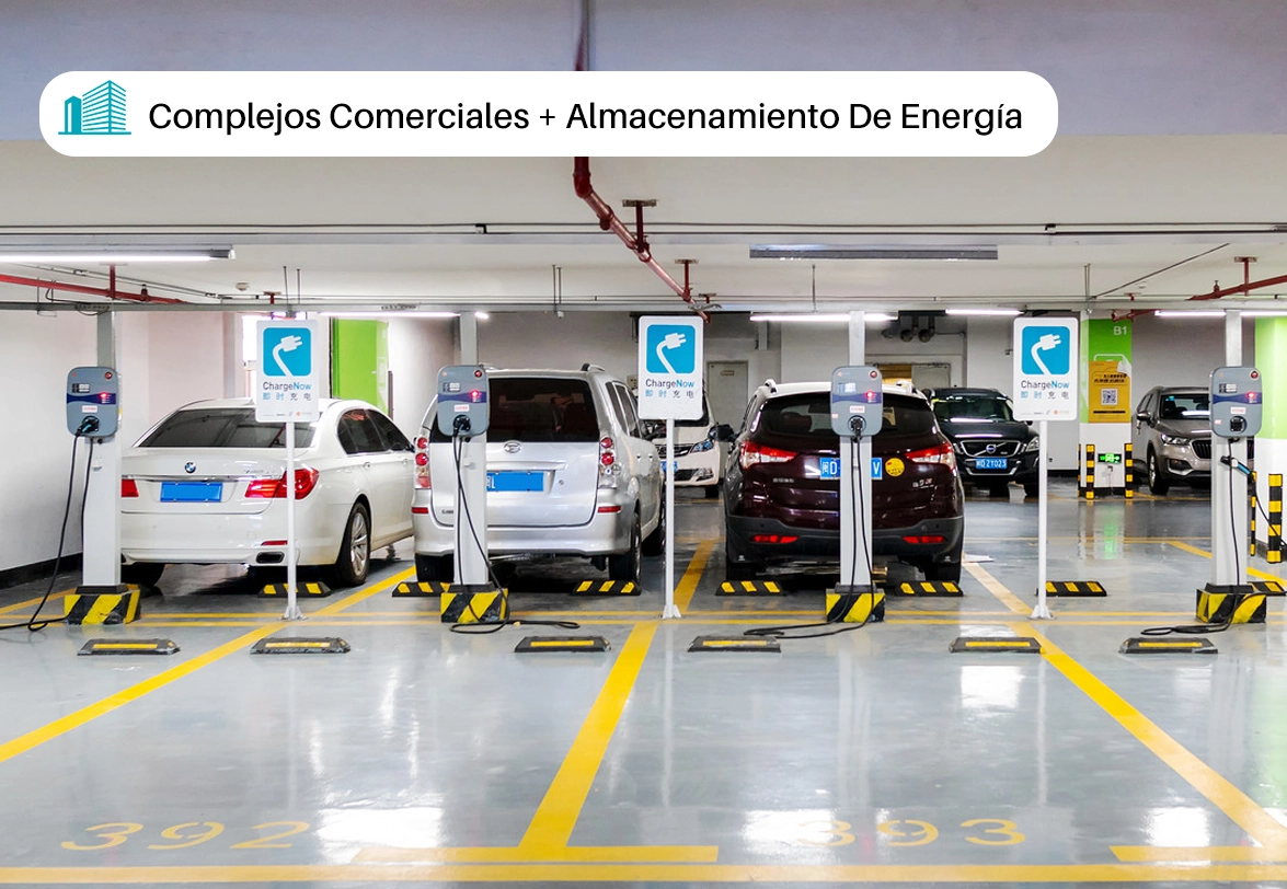 Complejo comercial + almacenamiento de energía