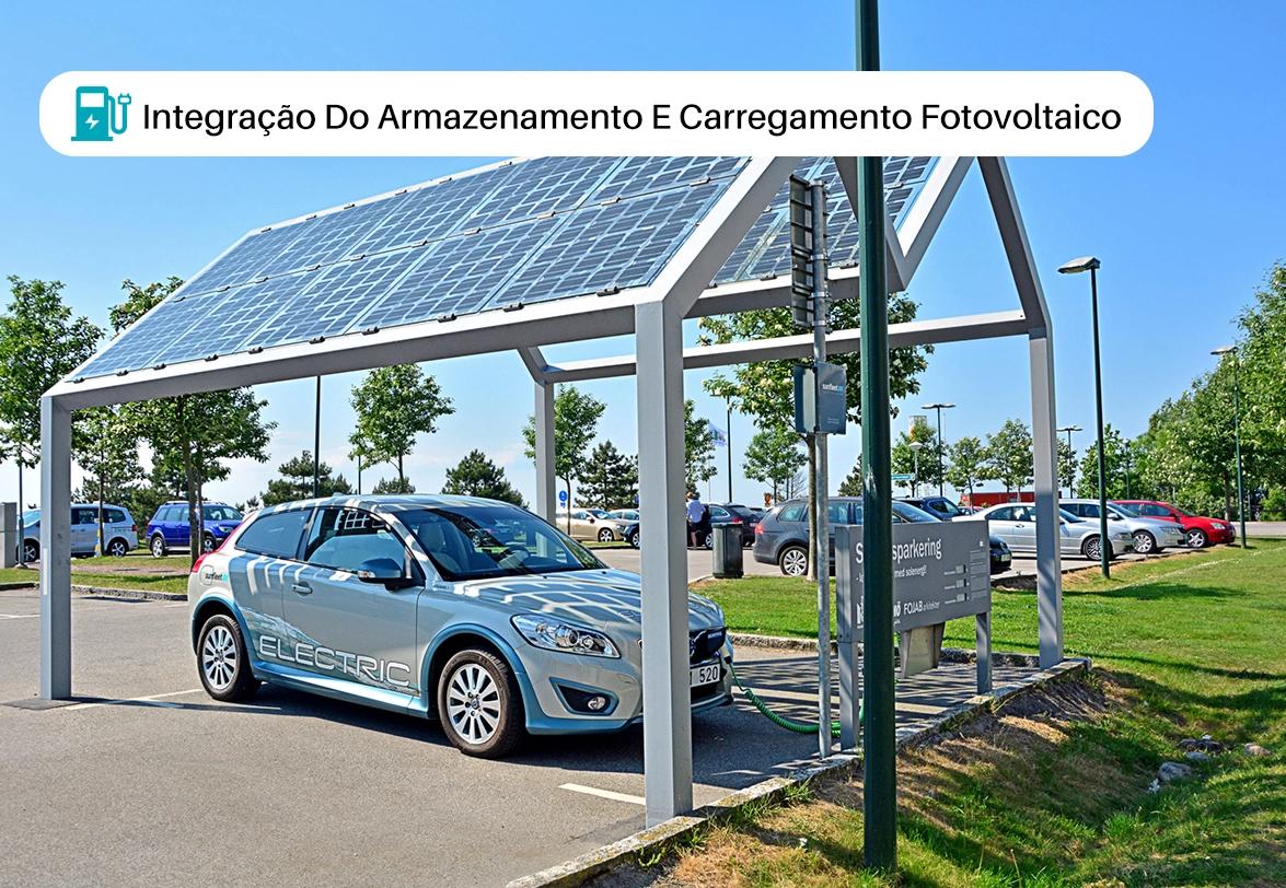 Integração de armazenamento fotovoltaico e carregamento