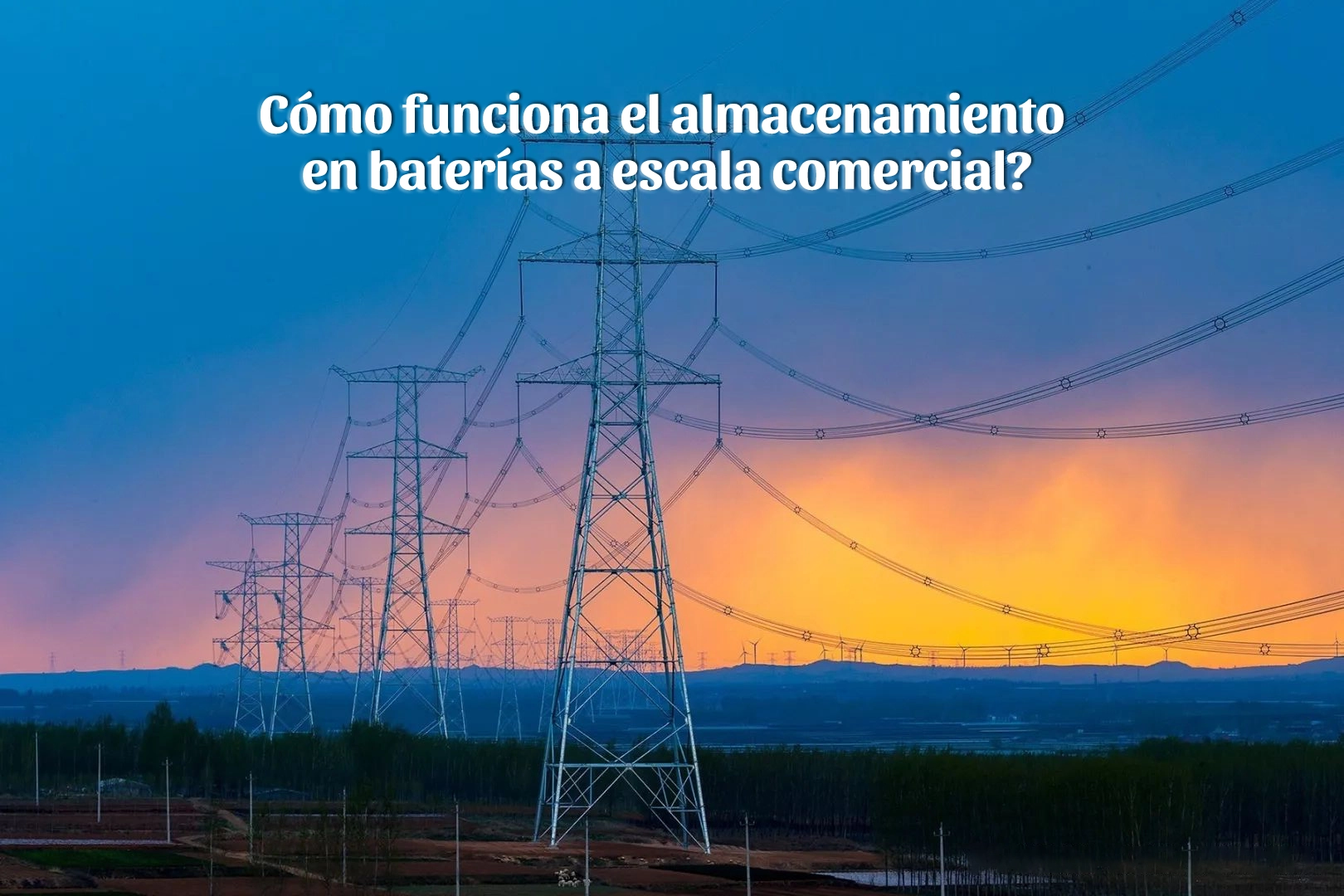 ¿Cómo funciona el almacenamiento en baterías a escala comercial?