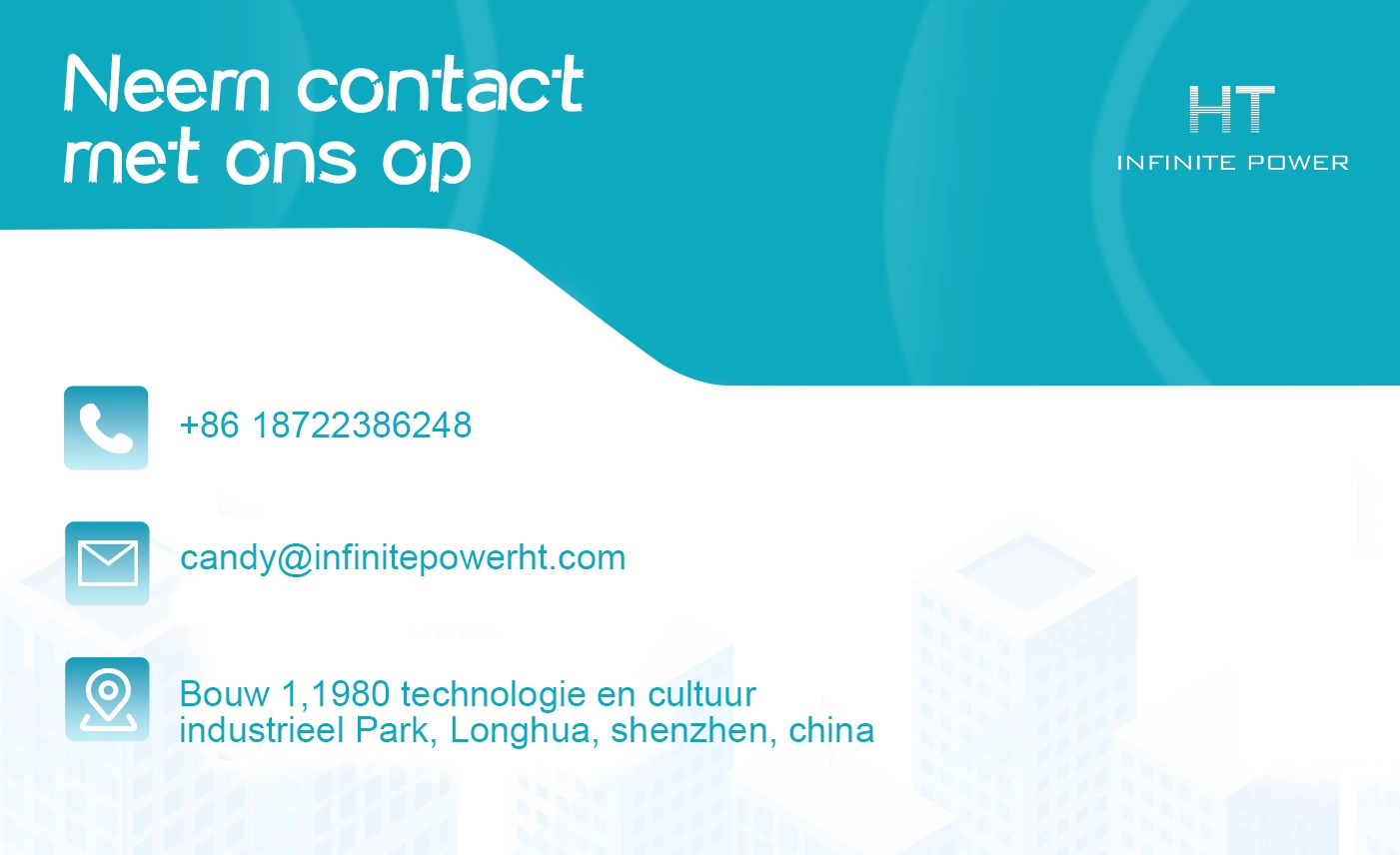 Contactgegevens voor ht infinite power