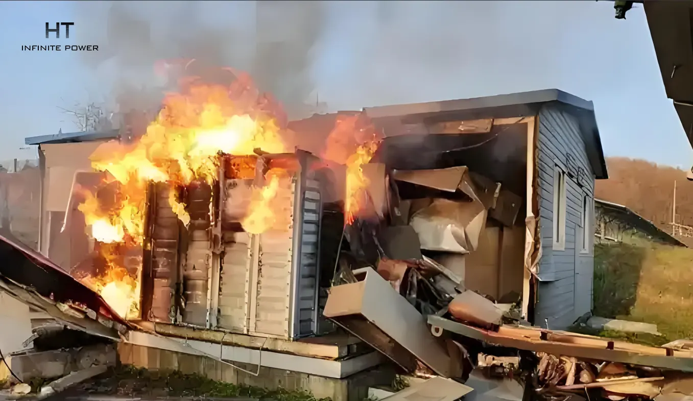 Battery fire